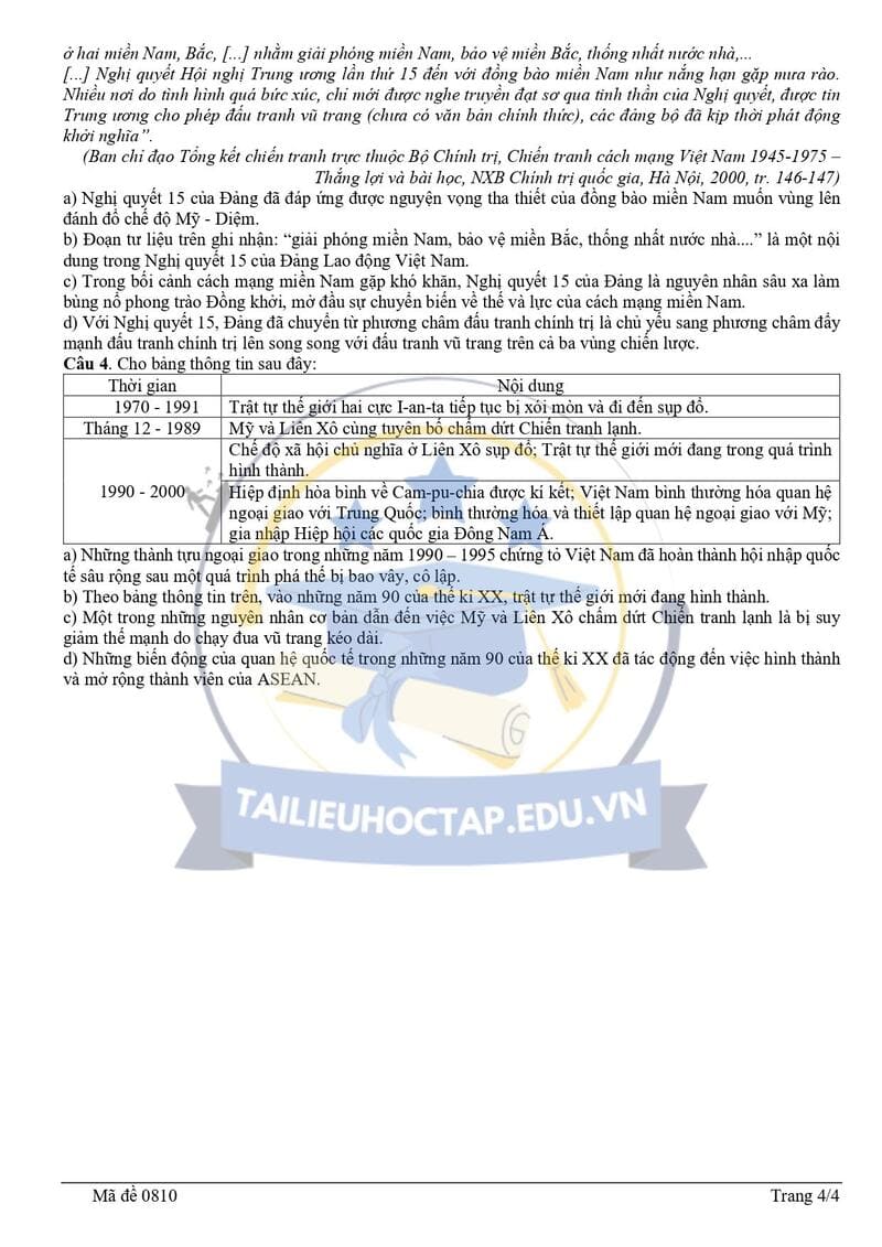 Đề thi lịch sử thpt quốc gia 2025 mã 0810 4