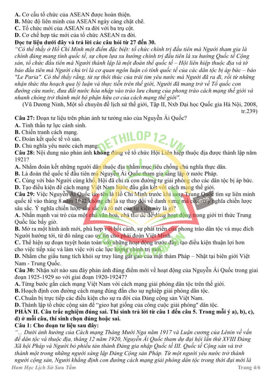 Đề thi hsg cấp tỉnh lớp 12 môn sử Thanh Hoá 2025 2026 4