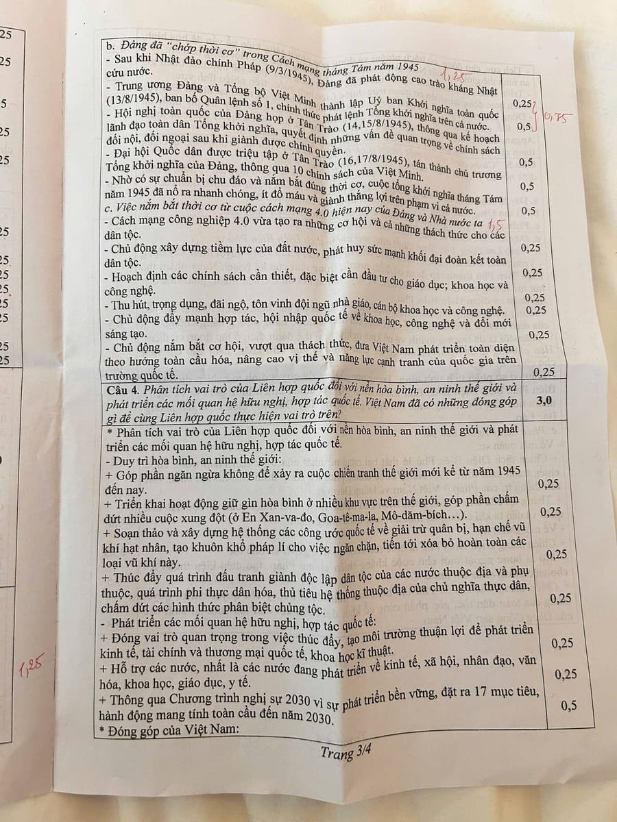 Đáp án Đề thi hsg lịch sử lớp 12 cấp tỉnh quảng Trị 2025 2026 3