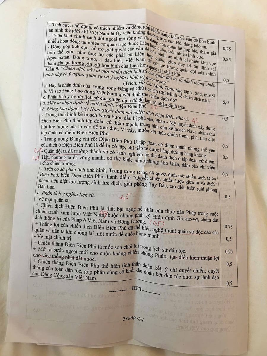 Đáp án Đề thi hsg lịch sử lớp 12 cấp tỉnh quảng Trị 2025 2026 4