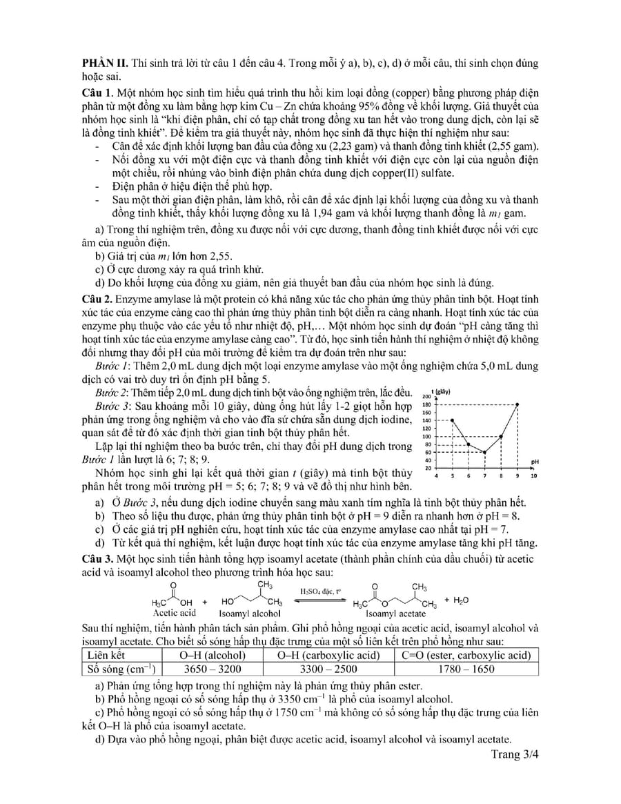 Đề minh hoạ môn hoá học thpt quốc gia 2025 3