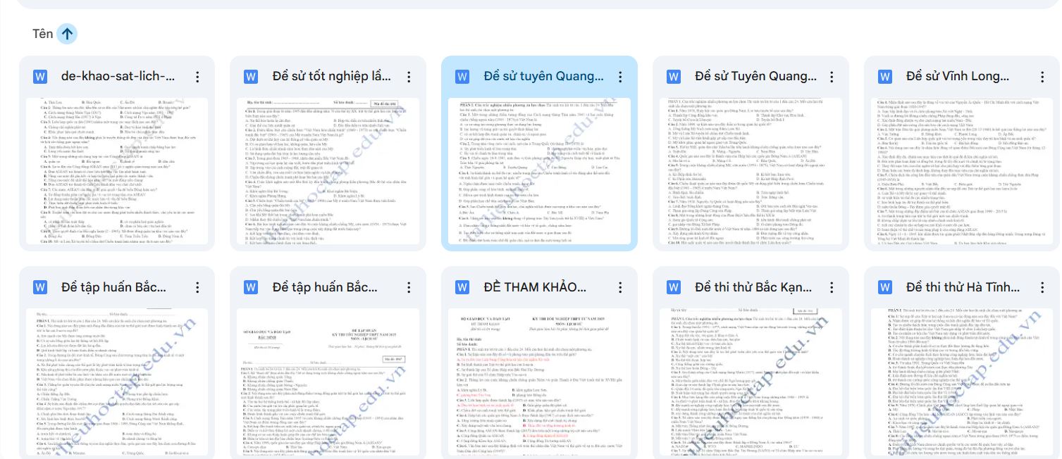 Combo 30 đề thi thử tốt nghiệp môn lịch sử 2026