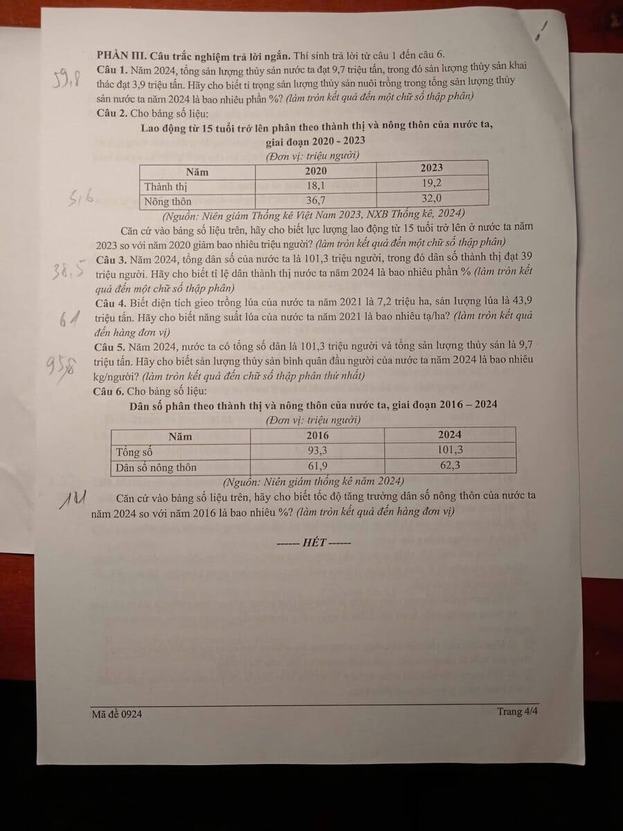 Đề thi thử tốt nghiệp môn địa cụm thpt Thái Nguyên 2026 4