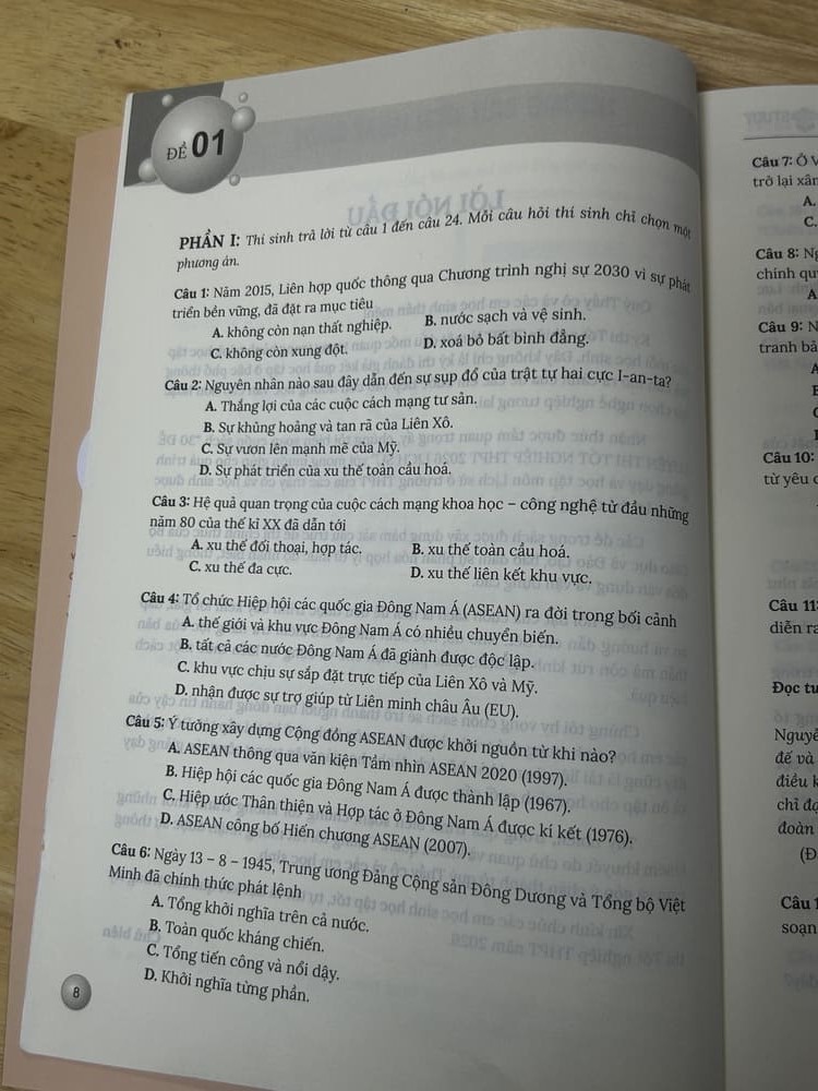 30 đề ôn thi tốt nghiệp môn sử 2026