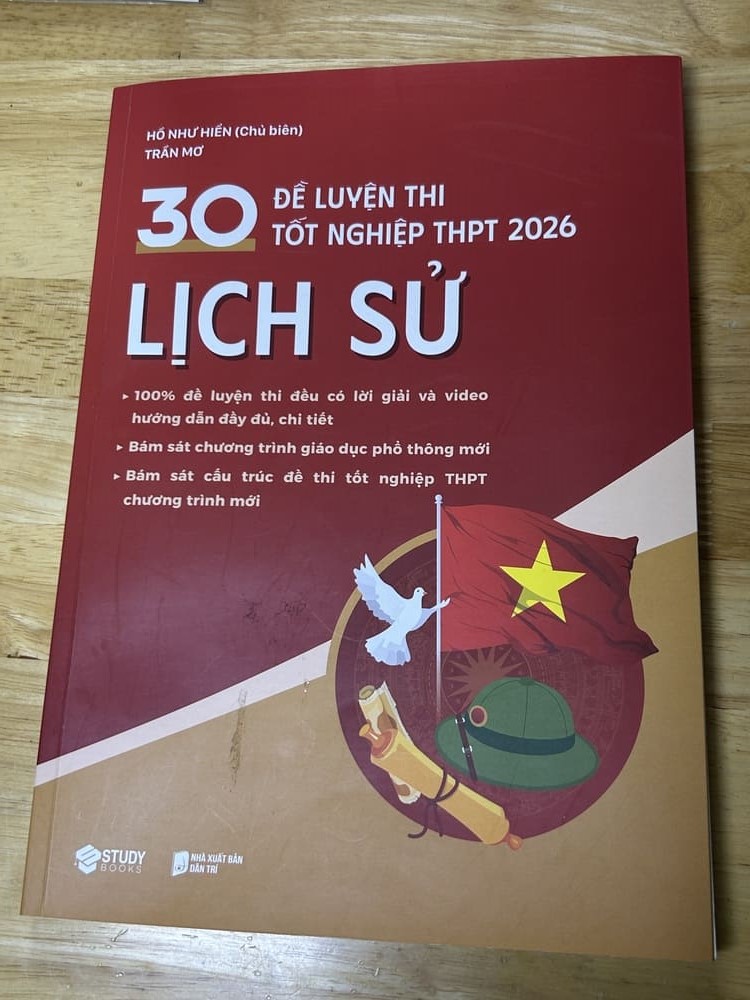 Review sách 30 đề ôn thi tốt nghiệp môn sử 2026 - Studybook