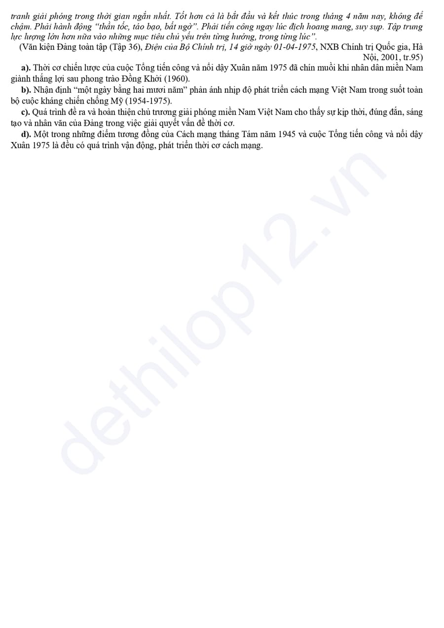 Đề thi thử lịch sử cụm THPT thành phố Hải Phòng 2026 lần 2 5