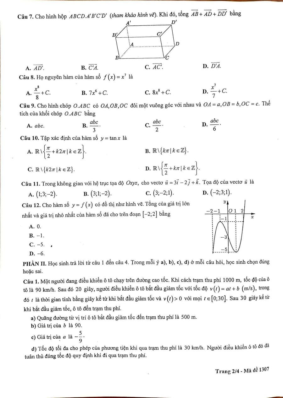 Đề thi khảo sát chất lượng môn Toán Hà Nội 2026 4
