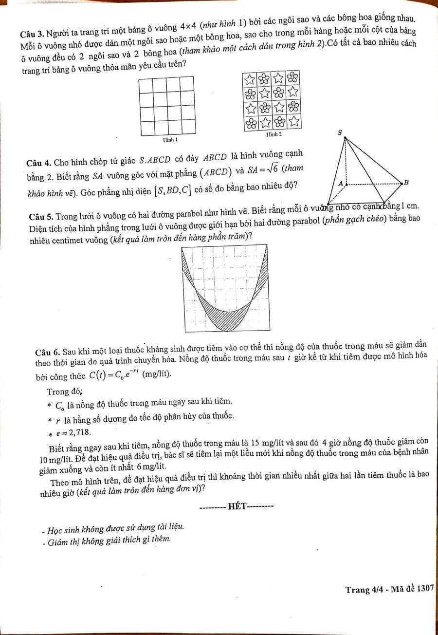Đề thi khảo sát chất lượng môn Toán Hà Nội 2026 2