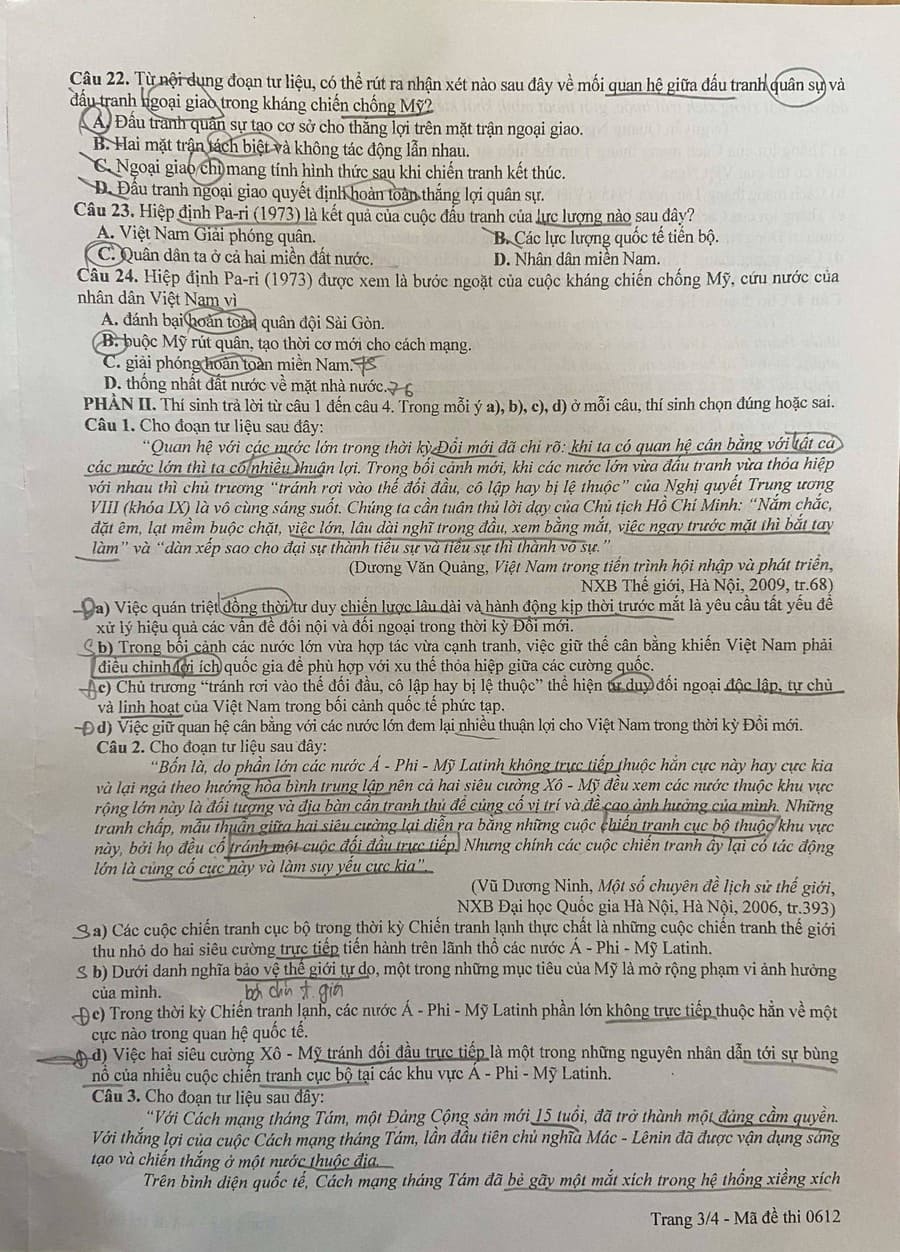 Đề thi thử tốt nghiệp môn sử Lào Cai 2026  3