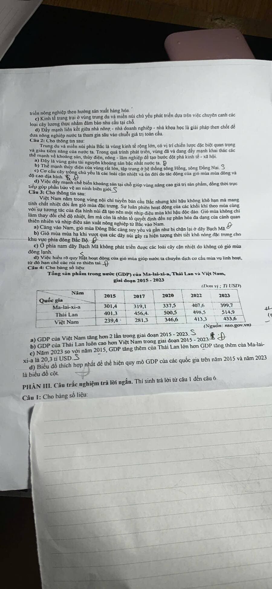 Đề thi thử THPTQG môn Địa Hưng Yên 2026 lần 1 3
