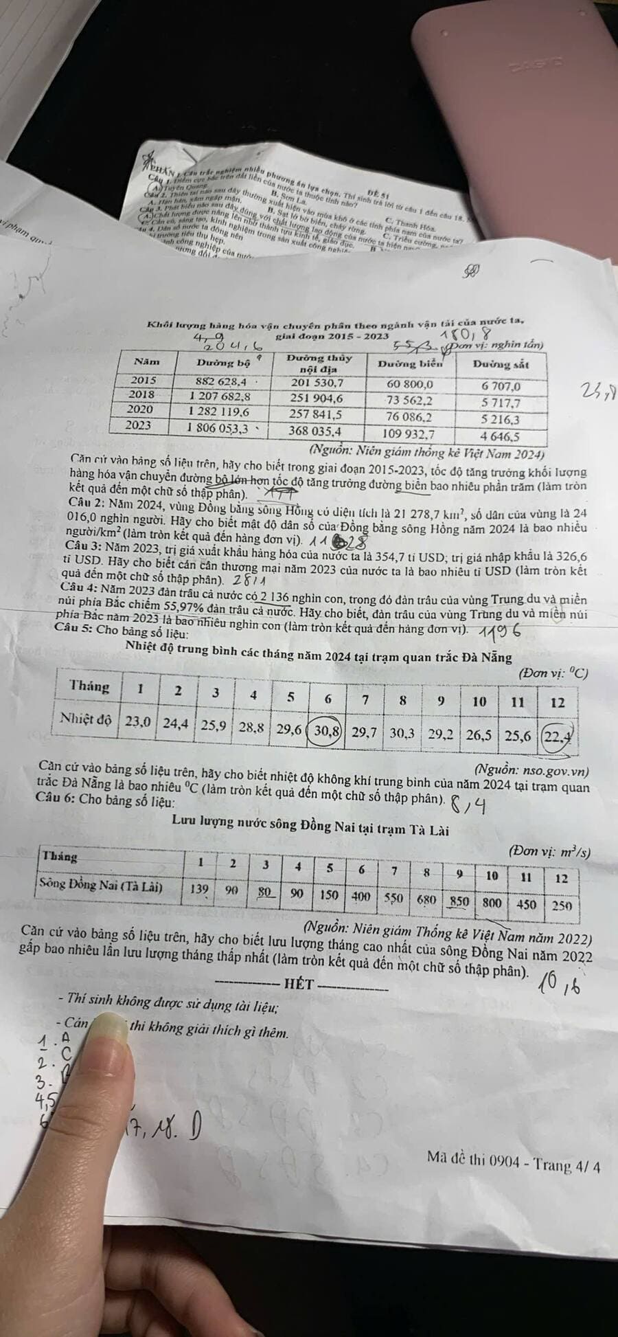 Đề thi thử THPTQG môn Địa Hưng Yên 2026 lần 1  2