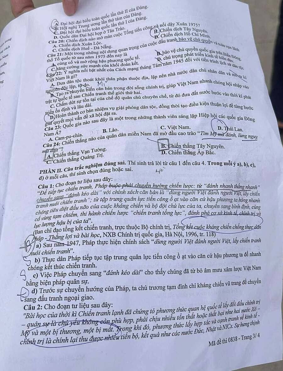 Đề thi thử tốt nghiệp môn sử Hưng Yên 2026 lần 1 3