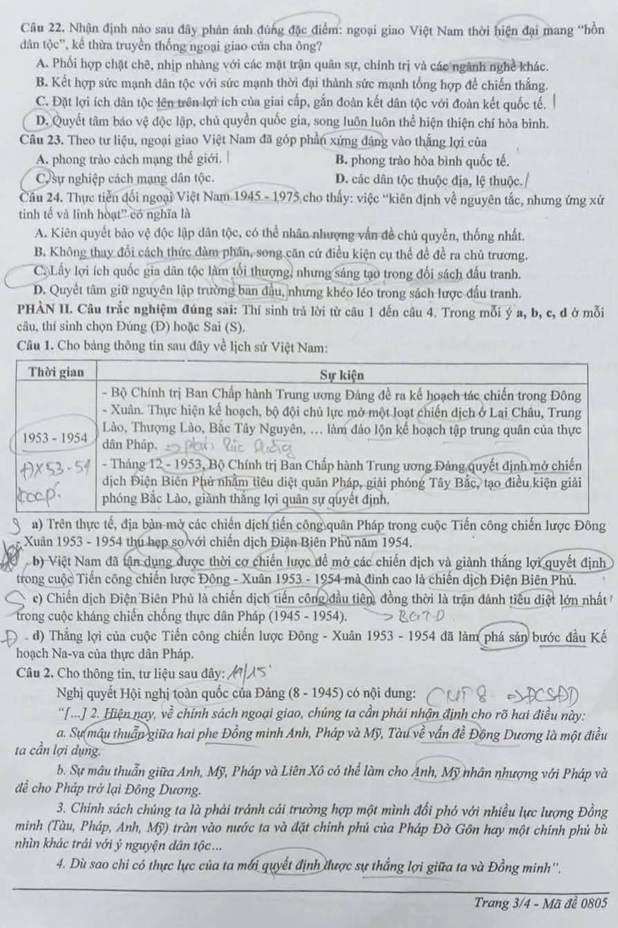 Đề thi khảo sát môn Sử Ninh Bình 2026 lần 2 3