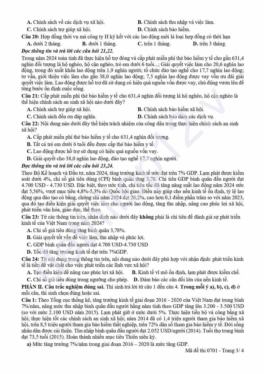 Đề thi thử tốt nghiệp môn KTPL cụm THPT Bắc Ninh 2026 3
