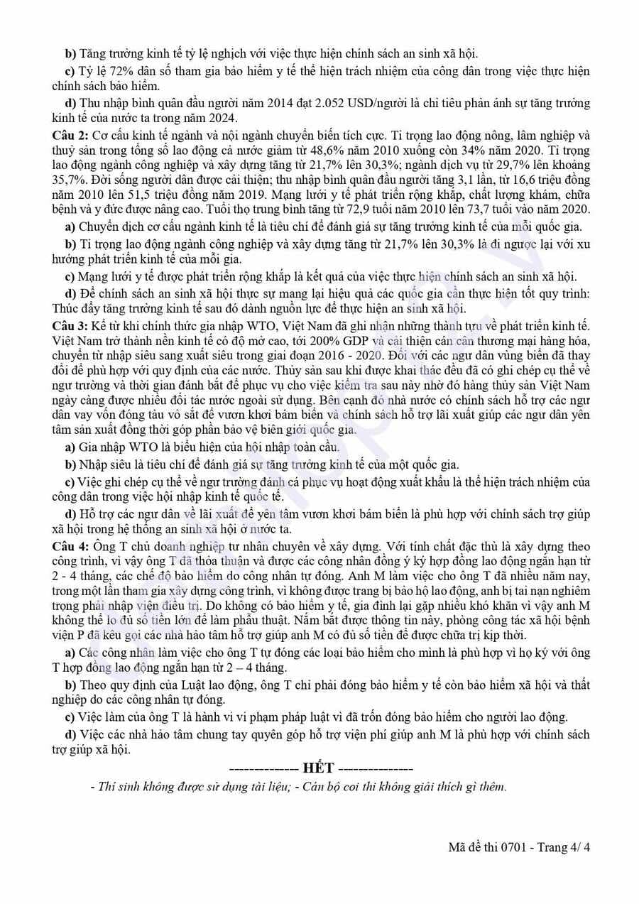 Đề thi thử tốt nghiệp môn KTPL cụm THPT Bắc Ninh 2026 4