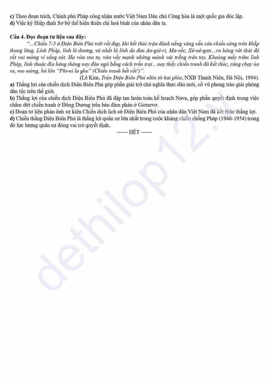 Đề thi thử lịch sử cụm THPT Thanh Hoá 2026 4