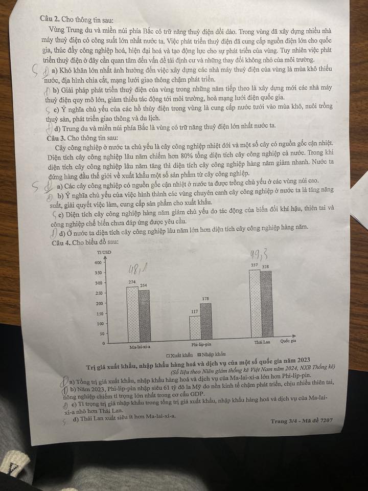 Đề thi khảo sát chất lượng Môn Địa Hà Nội 2026 2