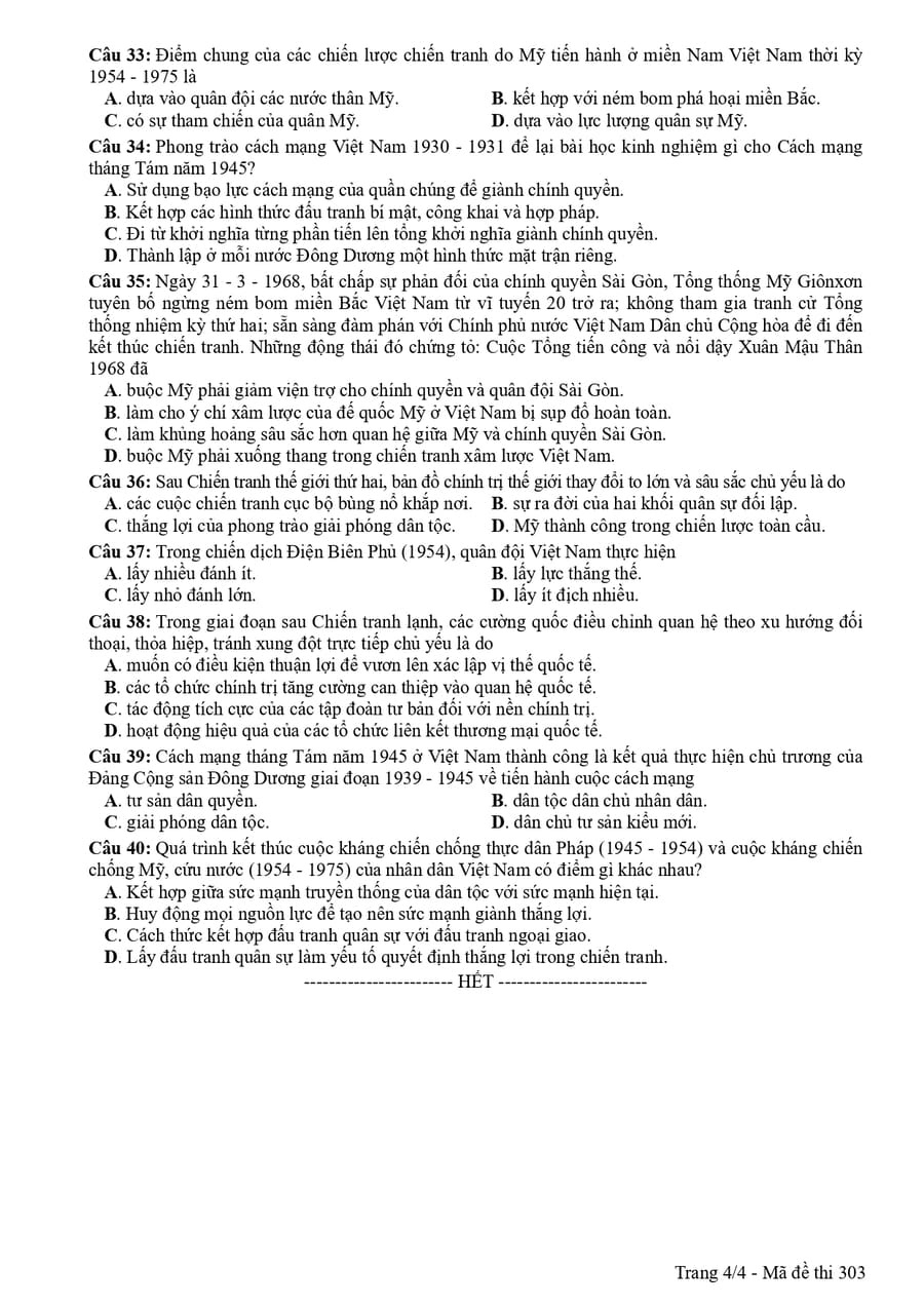 Đề chính thức môn sử 2018 4