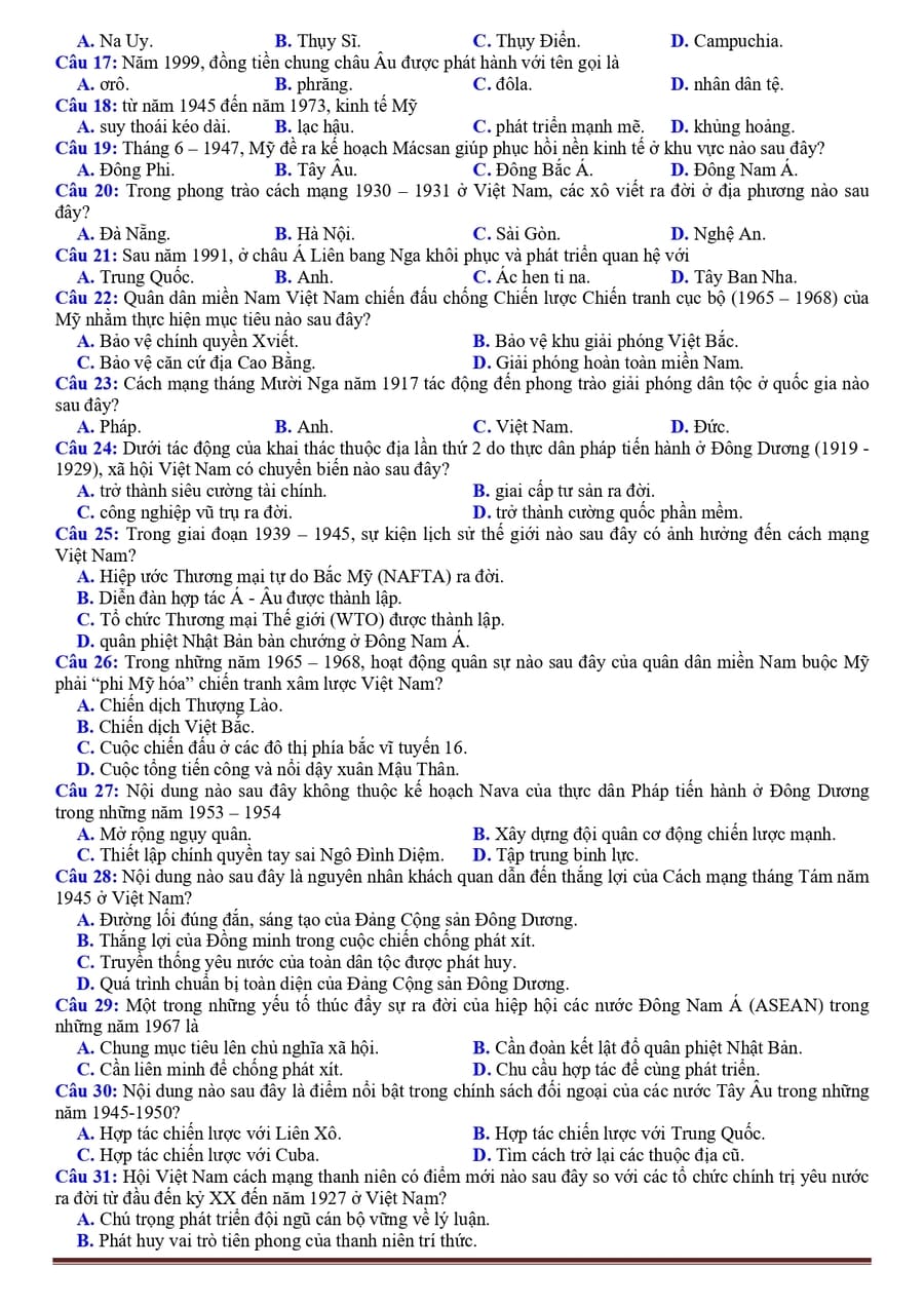 Đề chính thức môn sử 2022 3