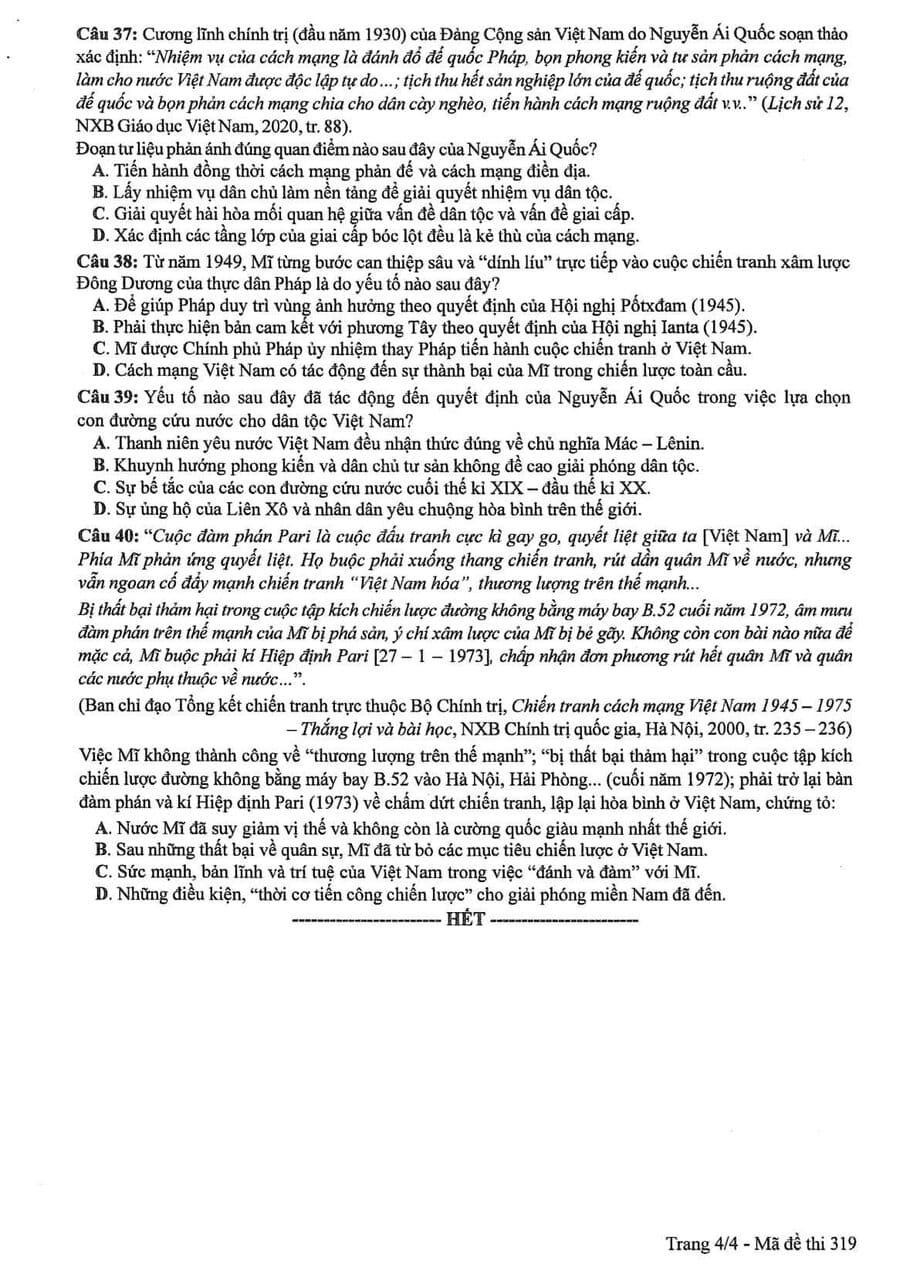 Đề chính thức môn sử 2024 4