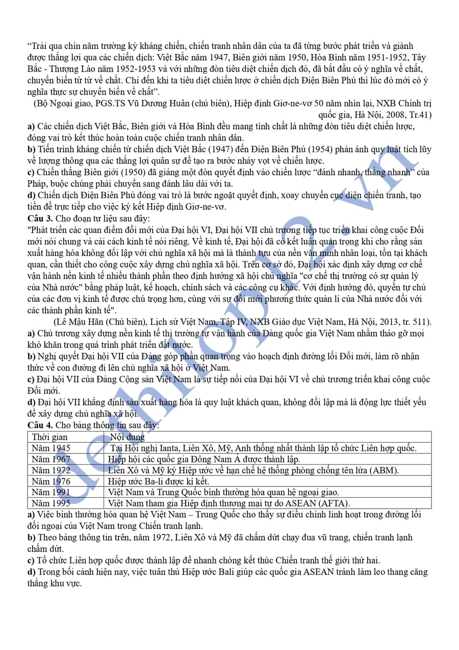 Đề thi thử lịch sử cụm THPT số 15 Ninh Bình 2026 lần 1 4