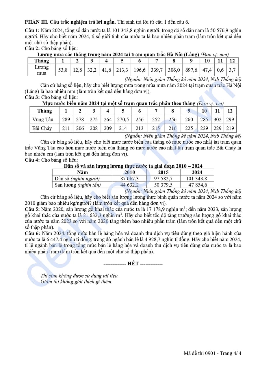 Đề thi thử tốt nghiệp môn địa Quảng Ninh 2026 4