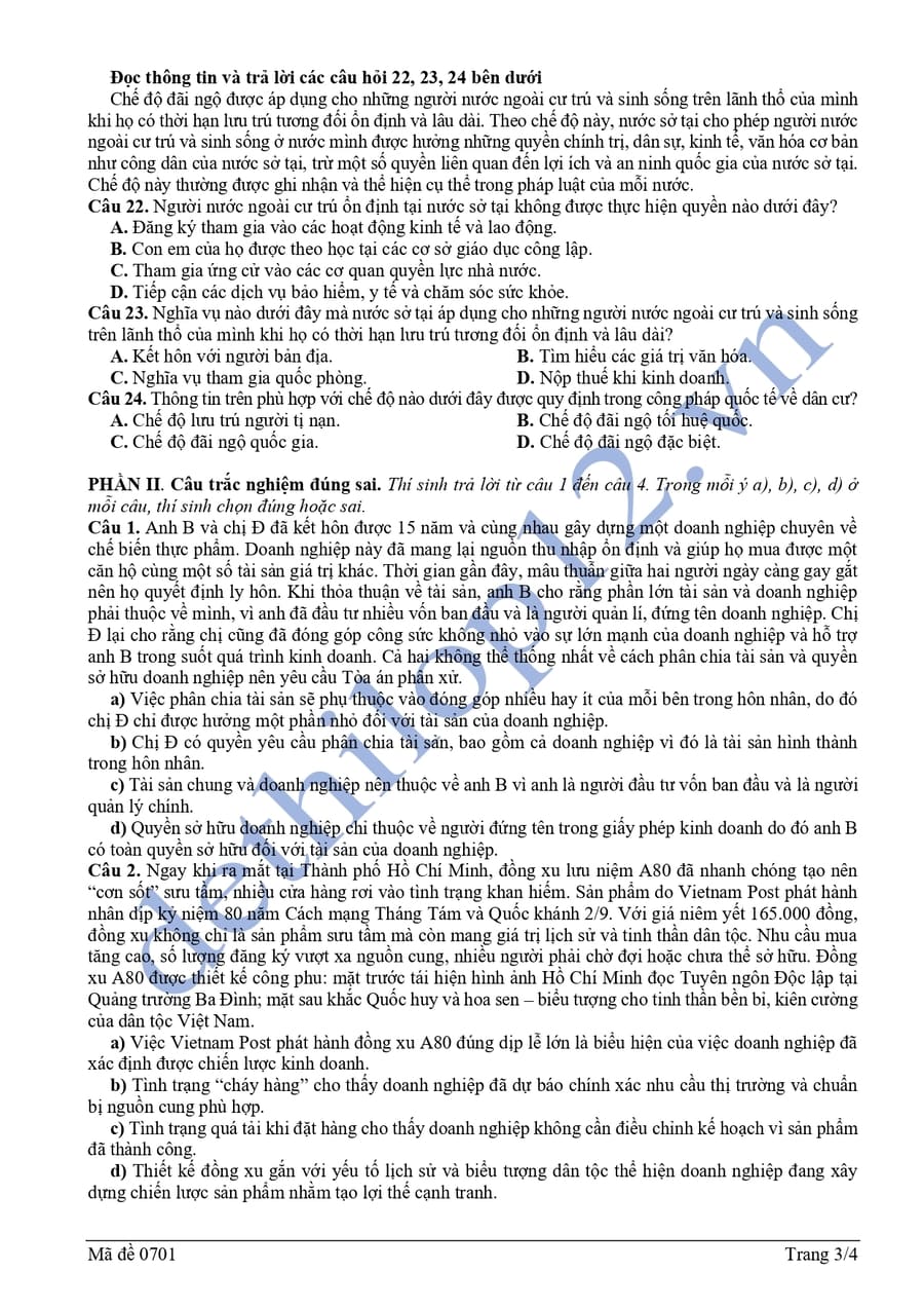 Đề thi thử tốt nghiệp môn KTPL Cà Mau 2026  3