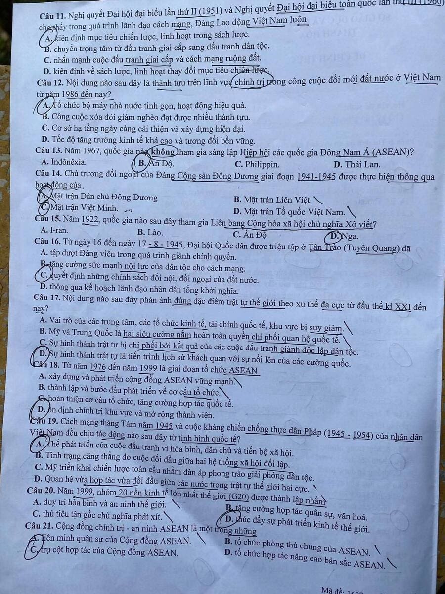 Đề thi thử tốt nghiệp môn sử Thanh Hoá 2026 lần 2 4
