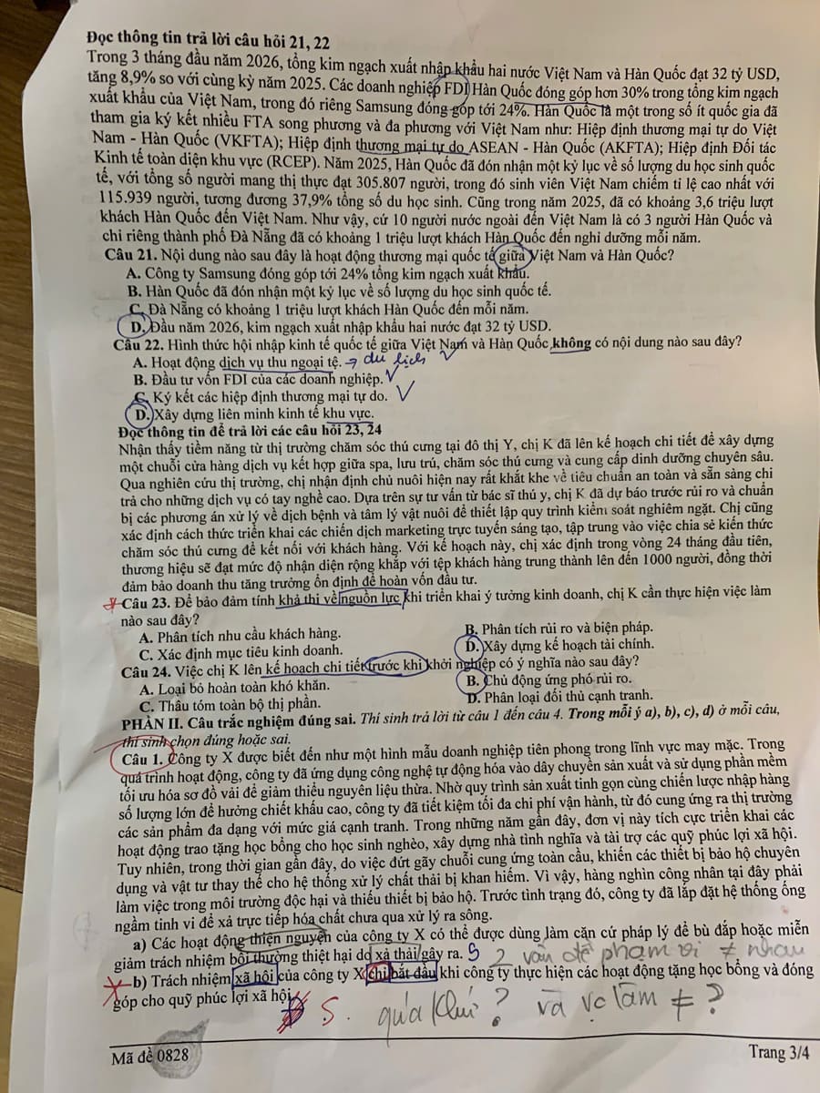 Đề thi thử tốt nghiệp môn KTPL Nghệ An 2026 lần 2 3