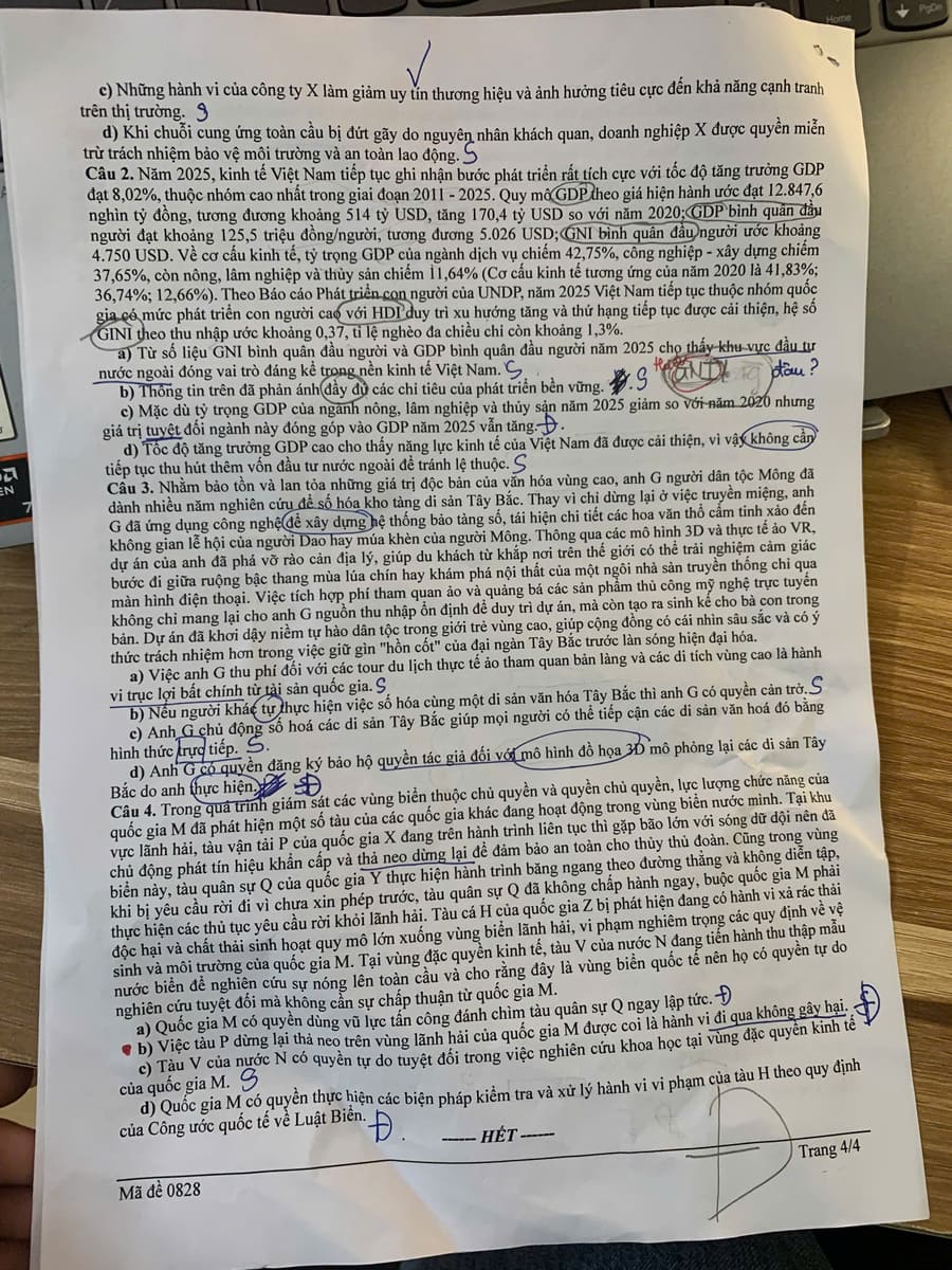 Đề thi thử tốt nghiệp môn KTPL Nghệ An 2026 lần 2 4