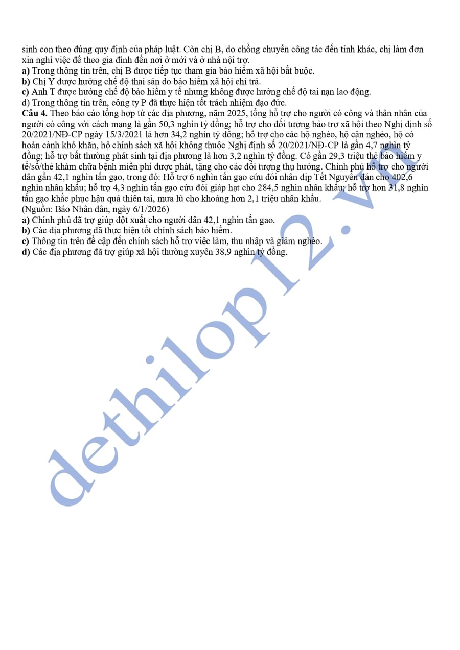 Đề thi thử tốt nghiệp môn KTPL Quảng Ninh 2026  4