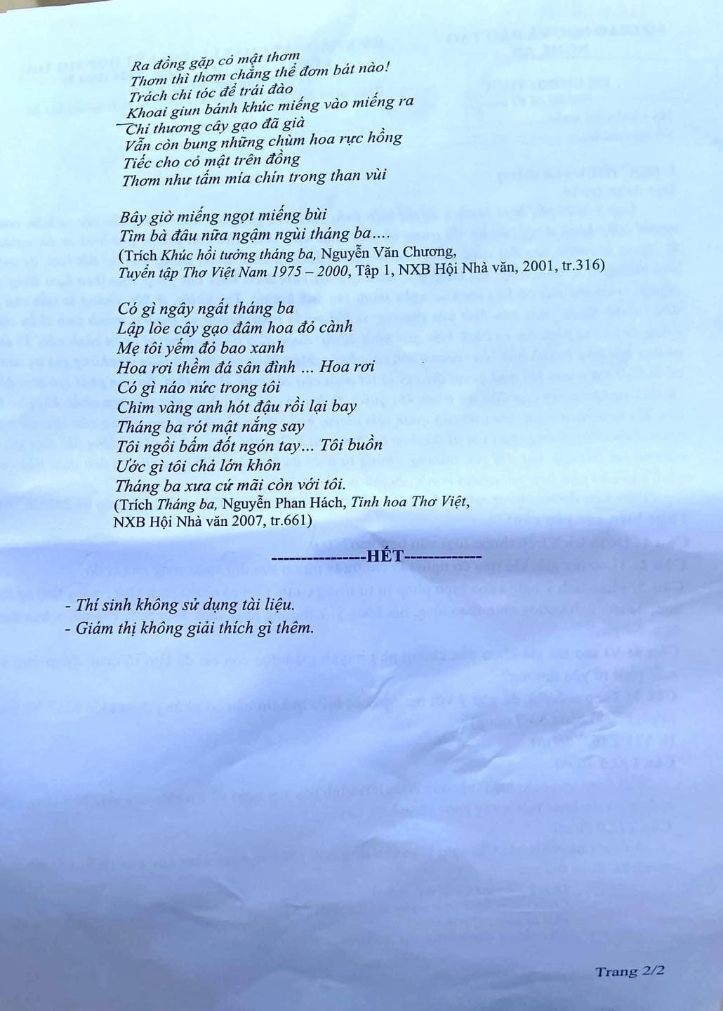 Đề thi thử tốt nghiệp môn văn Nghệ An 2026 đợt 2 có đáp án 2