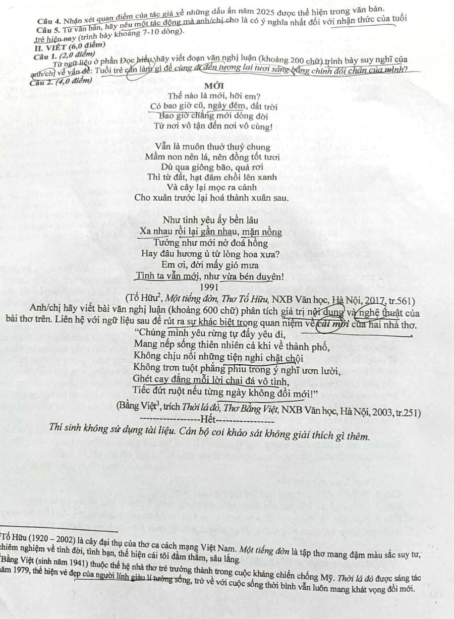 Đề thi thử tốt nghiệp môn văn Phú Thọ 2026 lần 2 2