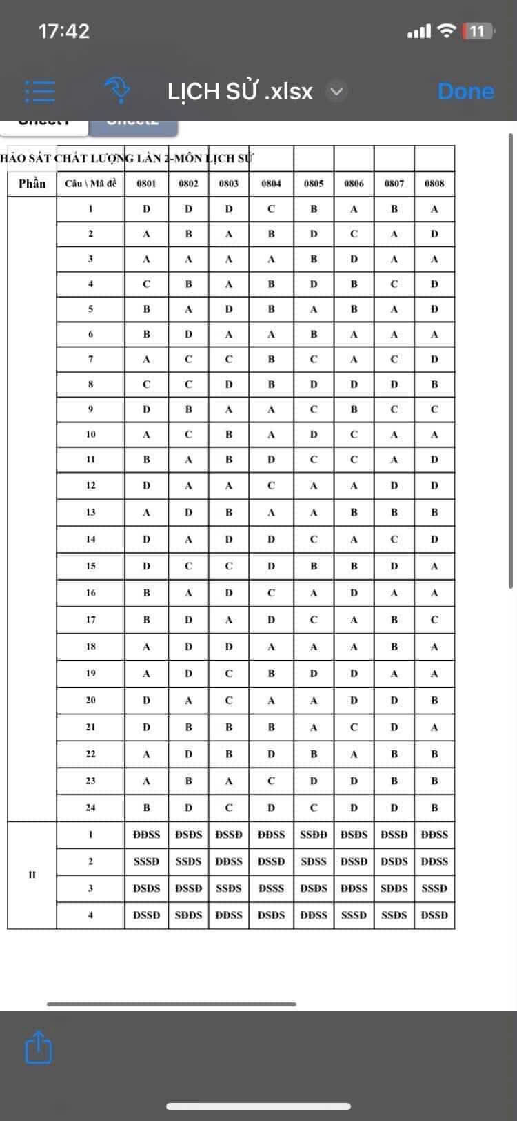 Đáp án sử Hải phòng lần 2